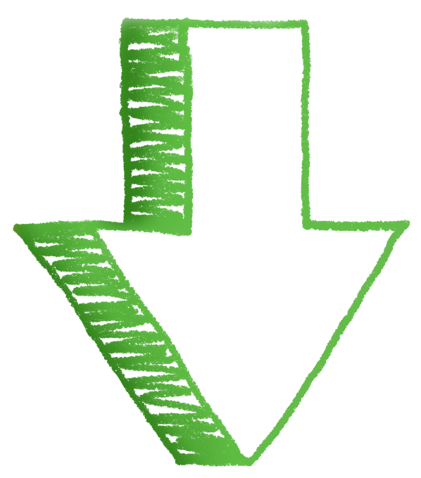 グリーンカラー矢印